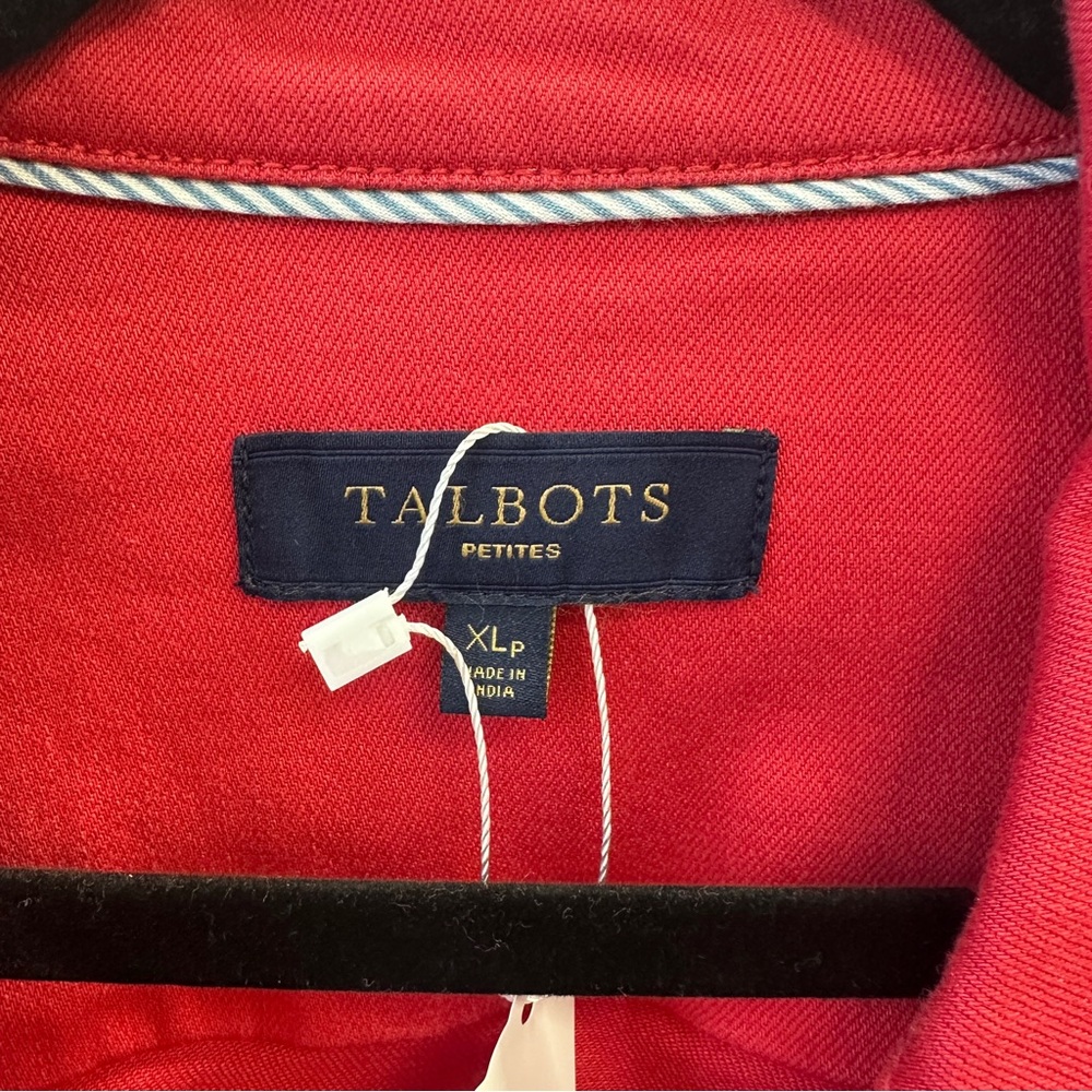 Talbots Petites Red Denim Jacket – Size XLP - Picture 3 of 6